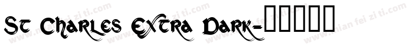 St Charles Extra Dark字体转换